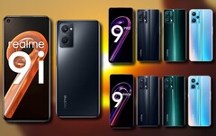 Les Realme 9i, Realme 9 Pro et Realme 9 Pro+ font leur entrée sur un marché déjà encombré et concurrentiel. (Image source : Realme - édité)