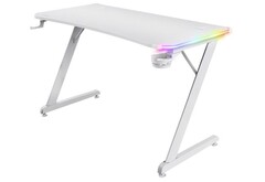 Bureau de jeu Trust Luminus RGB en blanc (Source : Trust)