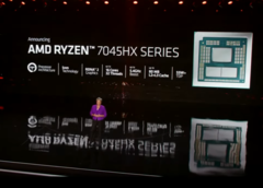 Le PDG d'AMD présente la gamme Dragon Range-HX, basée sur les chiplets, pour les ordinateurs portables des passionnés, au CES 2023. (Image : Keynote AMD CES 2023)