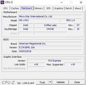MSI GT75 8RG - CPU-Z