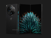 Le OnePlus Fold devrait être un concurrent du Galaxy Z Fold5 lorsqu'il sera commercialisé dans le courant de l'année. (Source de l'image : OnLeaks &amp; SmartPrix)