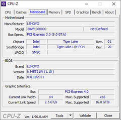 Carte mère CPU-Z