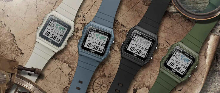 La montre Casio LF-30W est disponible en quatre couleurs. (Source de l'image : Casio)