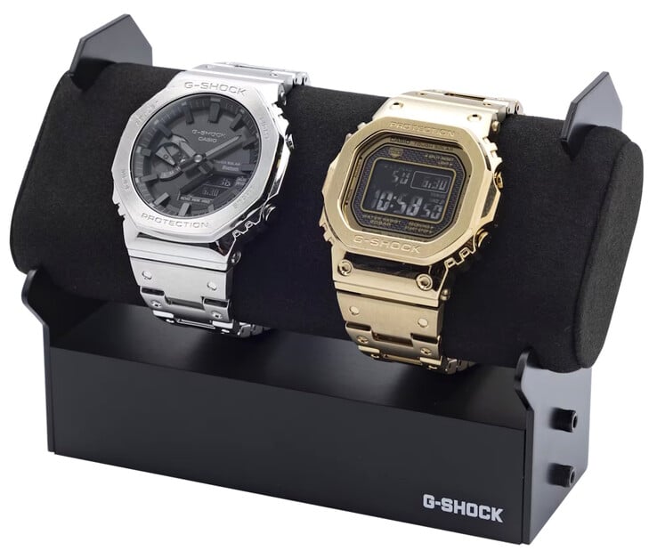 Les porte-montres G-Shock sont disponibles en version simple ou double. (Source de l'image : Casio)