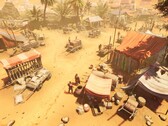 Une image représentant un camp militaire dans le jeu « Expeditions : Rome ».