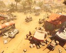Une image représentant un camp militaire dans le jeu « Expeditions : Rome ».