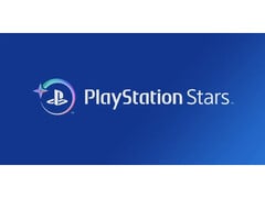 Image promotionnelle du programme de fidélité PlayStation Stars de Sony avec le logo sur fond bleu. (Source de l&#039;image : Sony)