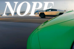 Le marketing du Cybertruck de Tesla s'est fortement appuyé sur ses performances par rapport à une Porsche 911. (Source de l'image : Tesla sur YouTube - édité)