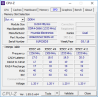 Asus ROG GU501GM - CPU-Z : SPD.