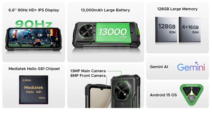 Le Fire 5 Pro est un nouveau smartphone robuste (Image source : Doogee)