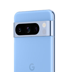 Le Pixel 8 Pro dans son coloris Sky. (Source de l&#039;image : Google via @Za_Raczke)