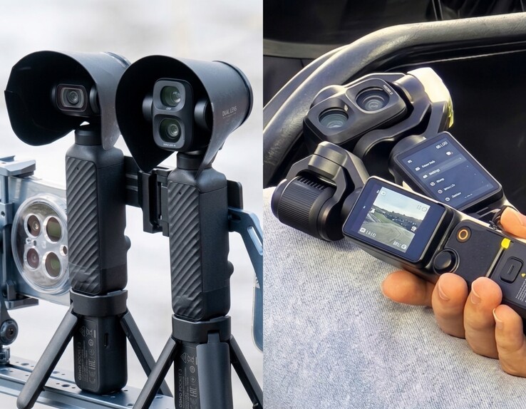 Notre dernier examen de la DJI Osmo Pocket 4 Pro (à droite). Amélioration de l'IA.