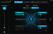 Interface revue du logiciel audio Alienware