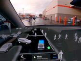 AI DRIVR sur YouTube fait la démonstration de sa Tesla fonctionnant avec la FSD v12 et naviguant dans un parking Costo avec une facilité remarquable. (Source de l'image : AI DRIVR sur YouTube)