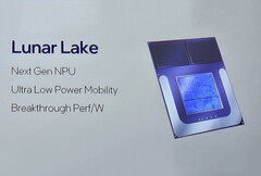 Lunar Lake avec mémoire LPDDR5X intégrée (Image Source : Intel)