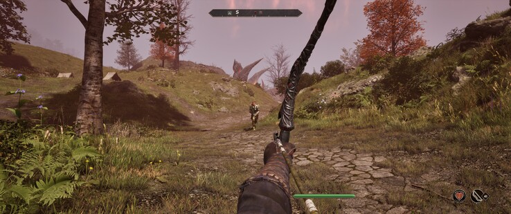 Nous gardons ce bandit à distance avec l'arc. (Source de l'image : The Elder Scrolls IV : Oblivion Remastered)