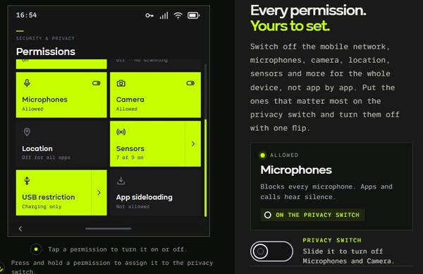 BraxOS est basé sur Android, mais dispose de plusieurs fonctionnalités de protection de la vie privée.