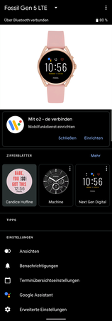 Configuration (application Wear OS)