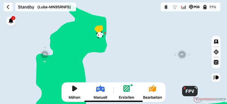 Gestion des cartes, ici la création d'une zone interdite