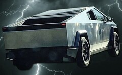 Le prototype Tesla Cybertruck a été repéré à Palo Alto, en Californie, où il était testé sur la voie publique. (Image source : ftronz & Unsplash - édité)