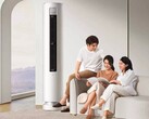 Le climatiseur vertical Soft Wind 3hp de Xiaomi peut être contrôlé avec les commandes vocales Xiao AI. (Image source : Xiaomi)