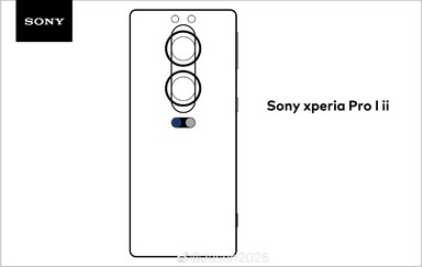 Dessin du Xperia PRO-I II présumé. (Source de l'image : Weibo)