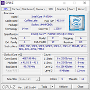 Lenovo Legion Y740 - CPU-Z : CPU.