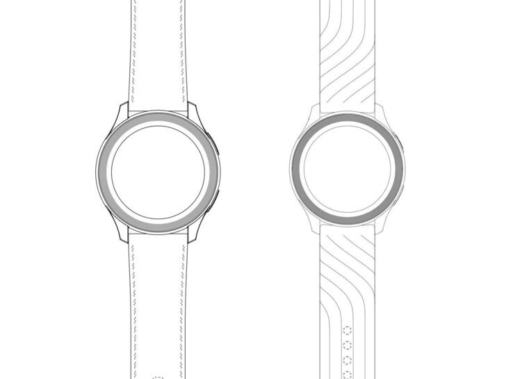 OnePlus a déposé des croquis de deux smartwatches auprès de la DPMA en Allemagne. (Image source : DPMA)