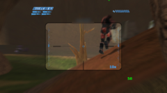 Le mode multijoueur en ligne de Halo Combat Evolved tourne sur une Anbernic RG35XX H dans une partie à 23 joueurs sur Blood Gulch.