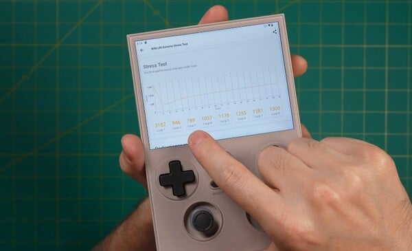 Le RG477V d'Anbernic a d'abord souffert d'un problème de performance, qui a été corrigé par un OTA. (Source de l'image : Anbernic)