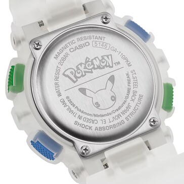 Fond du boîtier de la montre Pokémon 30e anniversaire GA-110PKM-7A