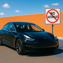 Procès du pilote automatique de la Tesla Model 3 (source de l&#039;image : ChatGPT DALL-E)