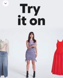 Les utilisateurs peuvent désormais essayer des vêtements grâce à l&#039;IA et à Google Shopping. Image promotionnelle. (Source de l&#039;image : Google)