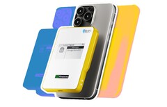 MeshPocket en jaune (Image Source Heltec -edits)