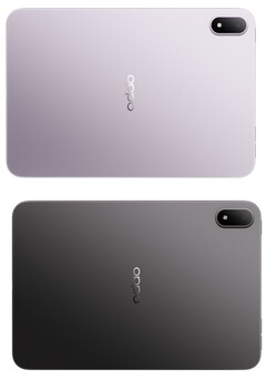Oppo Pad Min en « Monet Purple » et « Space Gray »
