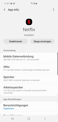 Samsung Galaxy S10 5G - Gestionnaire d'applis.