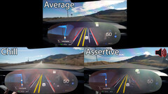 Les modes bêta de conduite autonome complète de Tesla (image : DÆrik/YouTube)