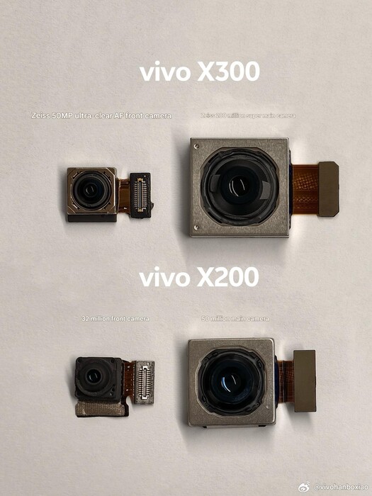 La série Vivo X300 bénéficiera d'un appareil photo frontal plus grand