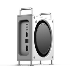 L'étui Zeera Macforge pour le Mac Mini M4 est conçu comme un Mac Pro. (Source de l'image : Zeera)