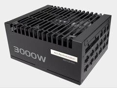 L&#039;alimentation Asus Pro WS 3000W Platinum avec quatre connecteurs 12V-2x6. (Source de l&#039;image : Asus)