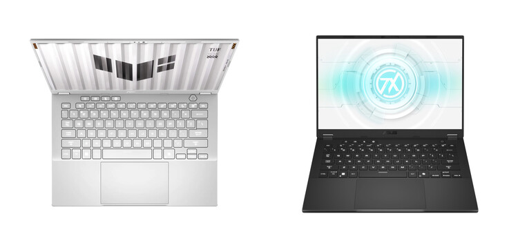 Le TUF Gaming A14 dans ses deux couleurs de lancement. (Source de l'image : Asus)