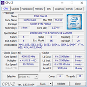 MSI GS65 Stealth Thin 9RE - CPU-Z : CPU.