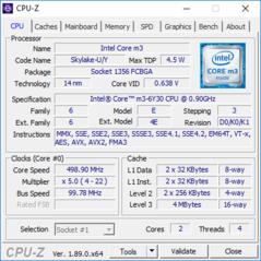 Chuwi AeroBook 13 - CPU-Z : CPU.