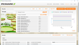 PCMark 8 Storage.