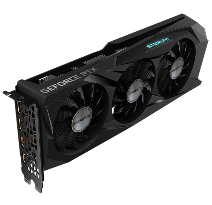 ...et une carte RTX 3070 GAMING OC STEALTH par défaut. (Source : Gigabyte)