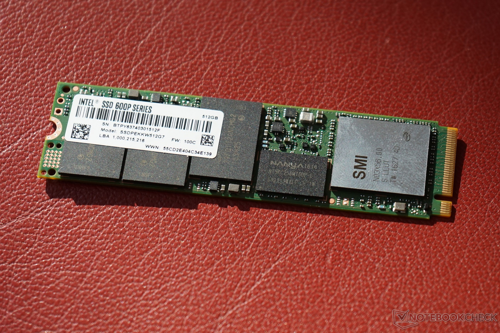 Courte critique du SSD Intel 600p 512 Go : le SSD NVMe d