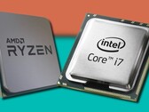 Intel a réussi à reprendre des parts à AMD dans les derniers chiffres d'utilisation des CPU de l'enquête Steam. (Image source : AMD/Intel/Steam - édité)