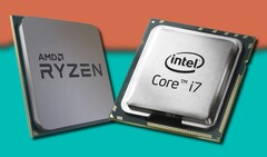 Intel a réussi à reprendre des parts à AMD dans les derniers chiffres d&#039;utilisation des CPU de l&#039;enquête Steam. (Image source : AMD/Intel/Steam - édité)