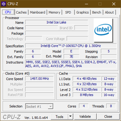 Lenovo Yoga C940 - CPU-Z.