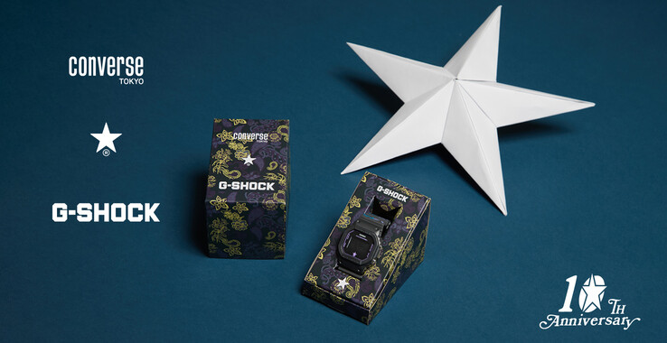 La montre Casio G-Shock x Converse Tokyo DW-5600X. (Source de l'image : Converse Tokyo)